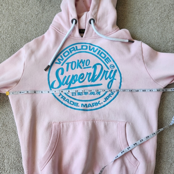 Superdry World Wide Ticket Type Hoodie Hooded Sweatshirt Size Small Mens, Unisex - Picture 12 of 15